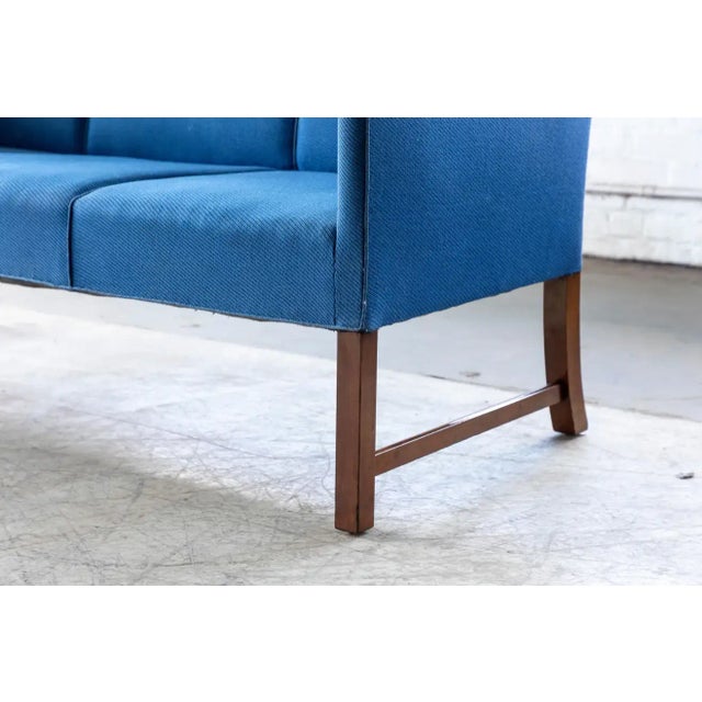 Danish 1940's Settee Similar to Ole Wanscher For Sale In New York - Image 6 of 13