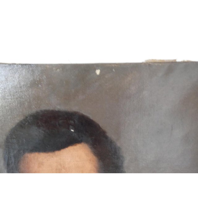 Black French Artist, Portrait of a Gentleman, 1890s-1910s, Oil on Canvas For Sale - Image 8 of 9