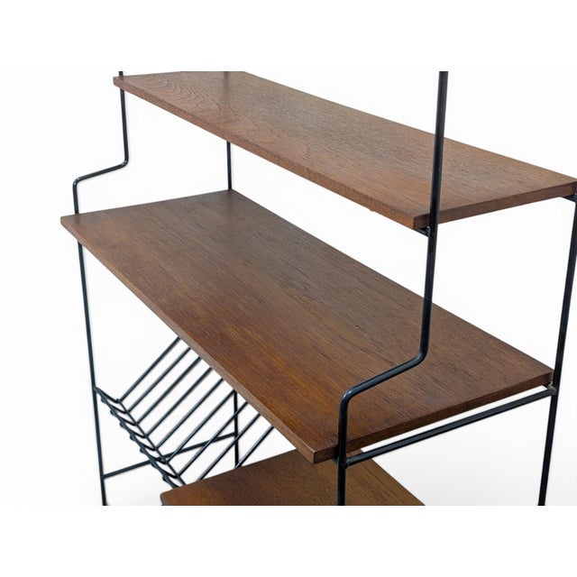 Mid-Century Modern Mid-Century Modern Freestanding Swedish Bookcase, 1950s For Sale - Image 3 of 9