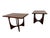 Stunning pair of authentic Mid-Century Modern Broyhill Brasilia walnut side tables, dating to the 1960s! These iconic...
