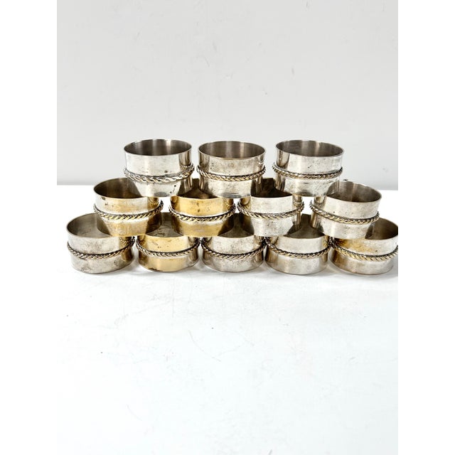 Vintage Silver Butterfly Napkin Rings - A Set of 12 For Sale In Louisville - Image 6 of 12