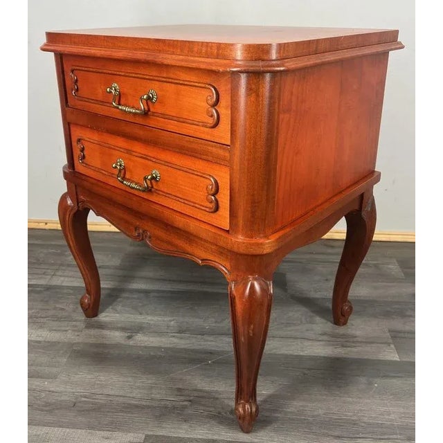Vintage Louis XVI French Carved Nightstand For Sale - Image 5 of 12