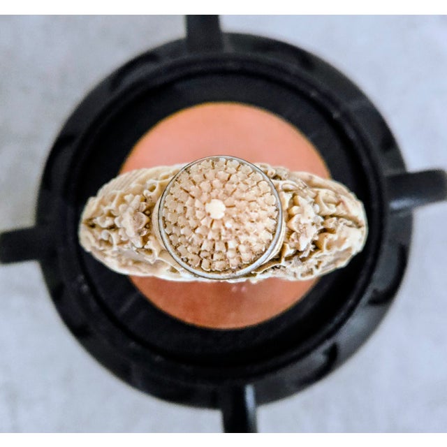 Mid 20th Century Hand-Carved Chinese Scenic Snuff Bottle With Pseudo Reign Mark & Carved Stand For Sale - Image 5 of 8