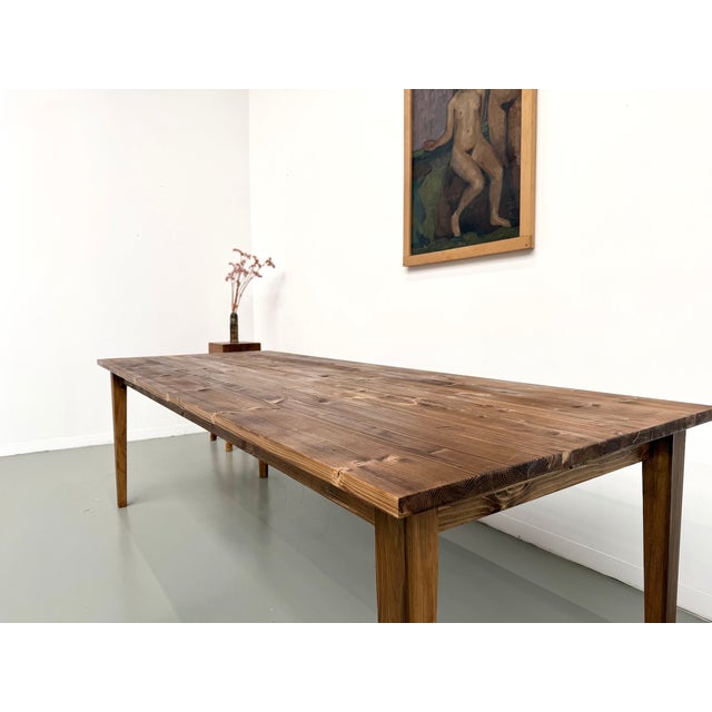 Pine Farmhouse Table, 2010s For Sale - Image 10 of 18