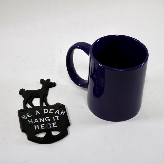 Mid 20th Century Vintage Cast Iron Hook-"Be a Dear Hang It Here" For Sale - Image 5 of 6