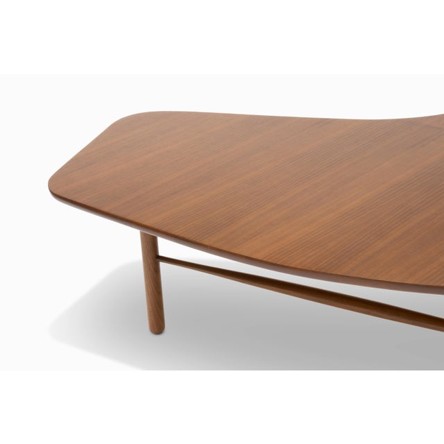 Mid 20th Century Large Vintage Mid Century "Crescent" Coffee Table by Greta Grossman For Sale - Image 5 of 9