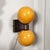 Modernist Hand-Blown Murano Smoked Golden Moon Hue Glass Double Sphere Sconces For Sale - Image 10 of 12