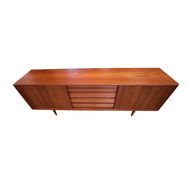 Danish Teak Sideboard with Sliding Doors, 1960s For Sale - Image 13 of 18
