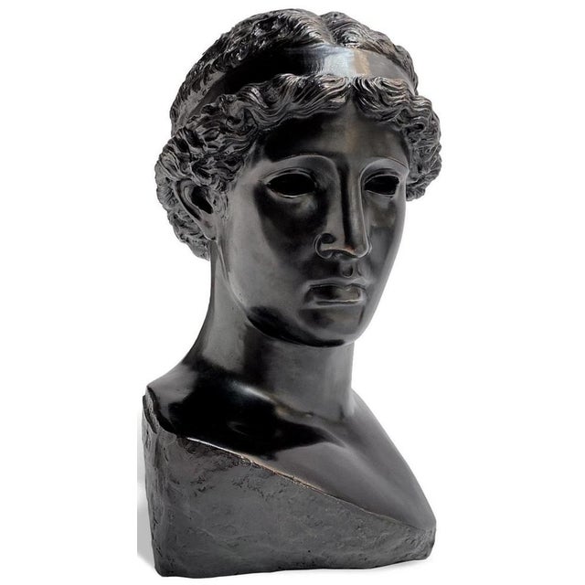 Bronze Head of Athena Lemnia Chiurazzi Foundry 20th Century A faithful reproduction of the famous sculpture attributed to...