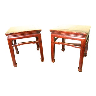 Antique Chinese Ming End Tables - a Pair For Sale