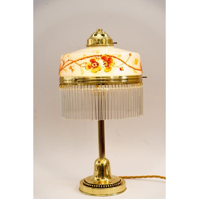 Art Deco Glass Shade Table Lamp, Vienna, 1920s For Sale - Image 4 of 18