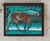 Lunar Eclipse by Tracy Wall | Mixed Media on Canvas Horse walking in a blue-toned landscape. For Sale - Image 4 of 4