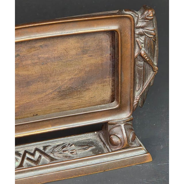 Bronze Art Nouveau Photo Frame With Grasshoppers For Sale - Image 4 of 11