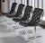 Daystrom Daystrom Black and Chrome Tufted Scoop Chairs Vintage 1970s For Sale - Image 4 of 9