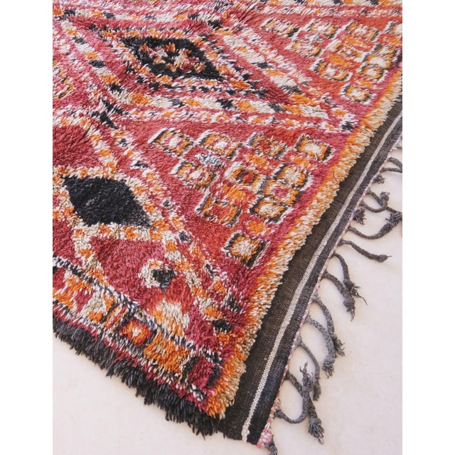 Burnt Orange Authentic Vintage Moroccan Rug - 12.5 X 6.8 Ft For Sale - Image 8 of 11