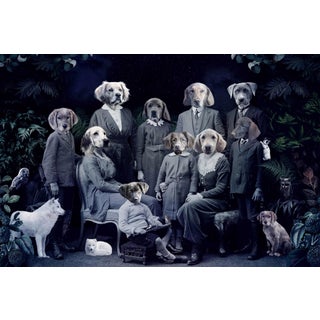 Never forget the Forest - Dogs by Marcin and Kate Owczarek | Digital Artwork of dogs in vintage attire. For Sale