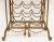 Vintage Wrought Iron Marble and Brass and Walnut Wine Rack in the Style of Maitland Smith For Sale - Image 10 of 12