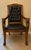 Hand-Carved Armchair with Lion Motifs For Sale - Image 4 of 5
