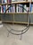 1960s 60s Solid Wrought Iron Fireplace Log Holder Hoop Design Umanoff Tepper Style For Sale - Image 5 of 12