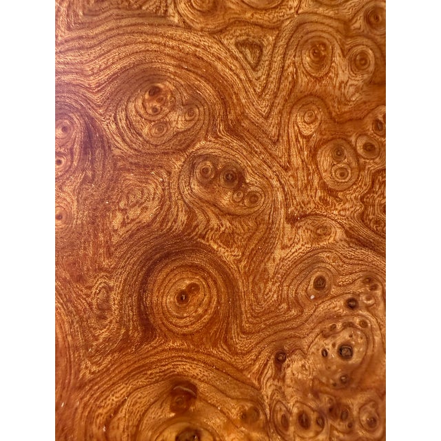 Late 20th Century Agresti Firenze Briar Burl Jewelry Chest With Key - 4 Drawer Italian Luxury Box For Sale - Image 9 of 10