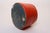 Plastic Mid-Century Modern Orange Pouf / Foot Stool / Ottoman For Sale - Image 7 of 16