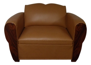Havana Club Gentlemans Chair in Leather, 1930s