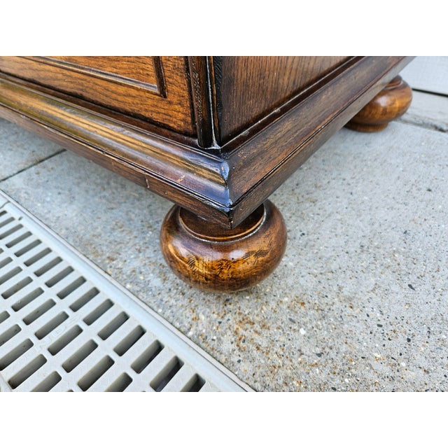 English William and Mary Style Three Drawer Chest or Side Table For Sale - Image 12 of 15