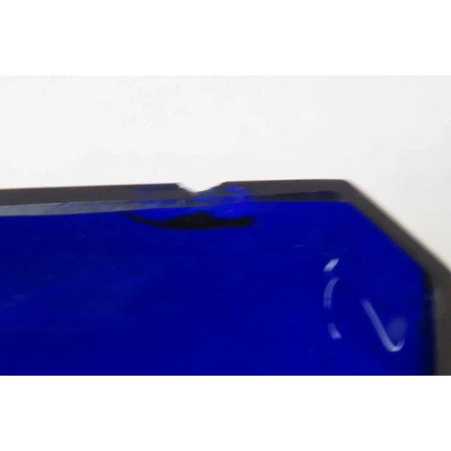 Cobalt Blue Glass Epns Silver Salt Cellar Small Dish Made in England For Sale - Image 10 of 12
