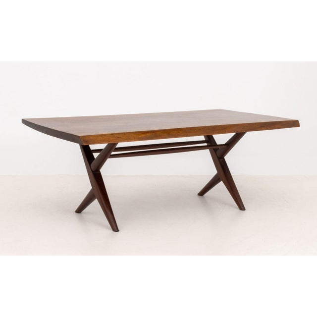 George Nakashima Walnut Slab Top Table, 1962 For Sale - Image 10 of 12