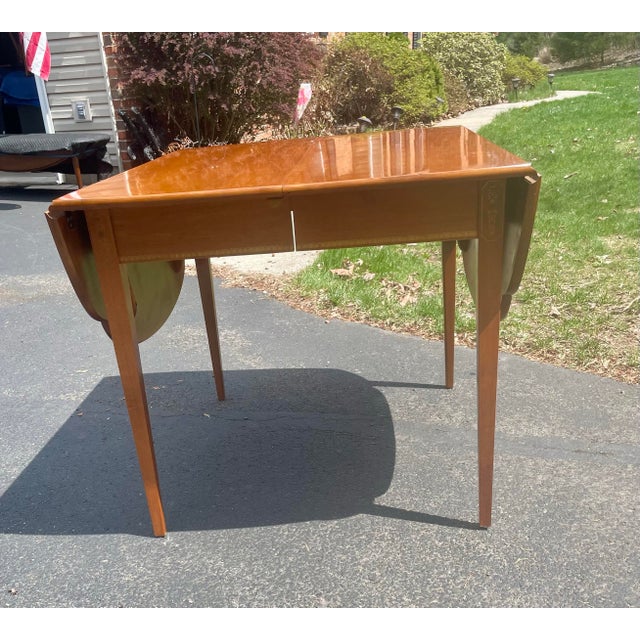 Late 20th Century L. Hitchcock Cloverleaf Dining Table For Sale - Image 5 of 12