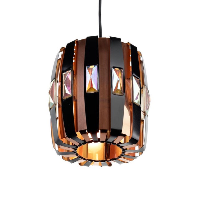 Danish Copper Pendant Lamp by Werner Schou for Coronell Elektro, 1960s For Sale - Image 9 of 9