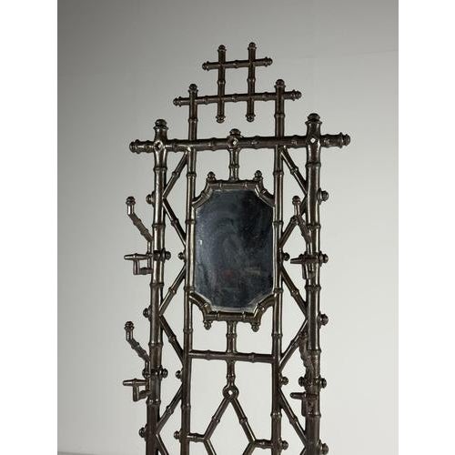 Antique Faux Bamboo Coat Rack in Cast Iron, 1890 For Sale - Image 9 of 18