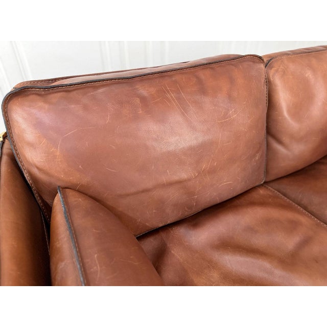 1980s Leather Living Room Set from Roche Bobois, 1980s, Set of 4 For Sale - Image 5 of 18