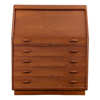 Mid-Century Danish Secretary Desk in Teak from Dyrlund For Sale