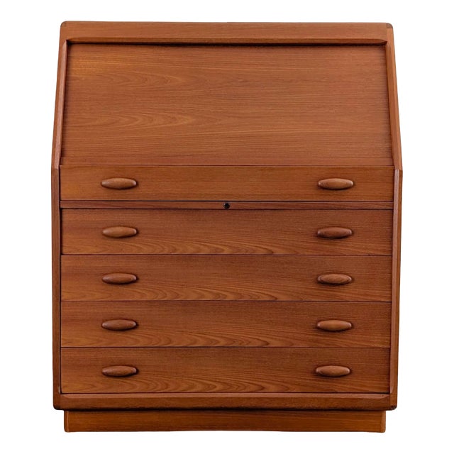 Mid-Century Danish Secretary Desk in Teak from Dyrlund For Sale