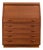 Mid-Century Danish Secretary Desk in Teak from Dyrlund For Sale