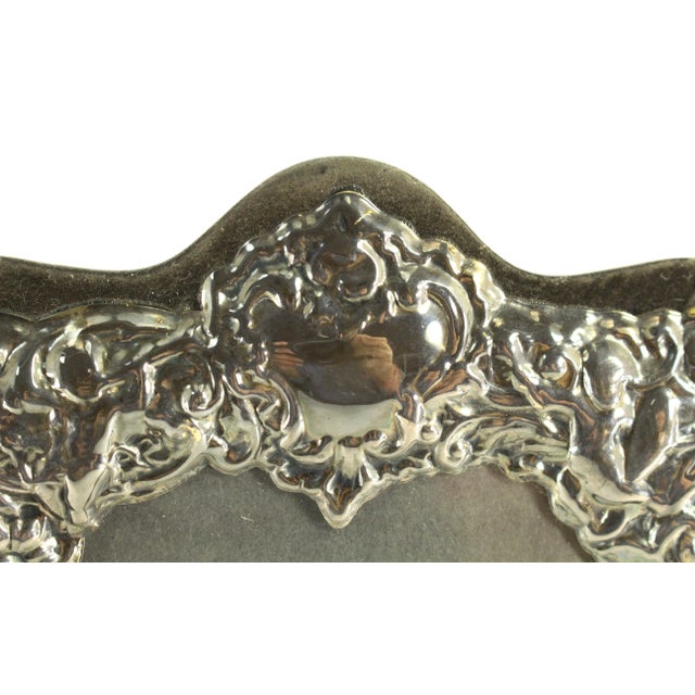 1970s Silver Repoussé Picture Photo Frame Belle Epoque Rococo Taste ...
