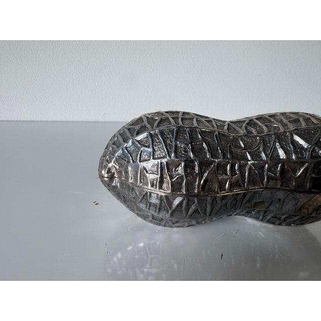 Silver Vintage Fb Rogers Silver Co. Silverplated Peanut Shell Nut & Candy Dish Box For Sale - Image 8 of 10
