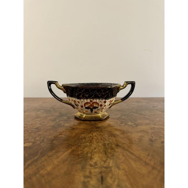 Antique Victorian Tea Set from Royal Davenport, 1880, Set of 3 For Sale - Image 6 of 9