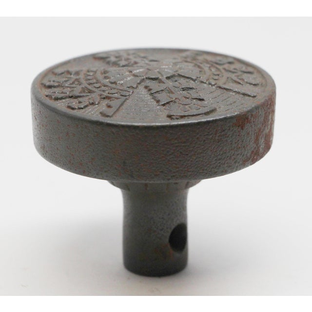 Traditional Antique Penn Iron Passage Door Knob For Sale - Image 3 of 4