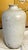 Mid 20th Century 20th C. MCM Brutalist Pale Green Floral Ceramic Studio Vase, Signed For Sale - Image 5 of 6