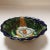 Vintage Talavera Mexican Majolica Calla Lily Bowl With Scallop Edge and a Floral Painted Salsa/Dip Bowl - Set of 2 For Sale - Image 10 of 13