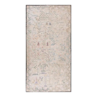 Early 20th Century Scenic American Hooked Rug ( 5" x 10'8" - 196 x 325 ) For Sale