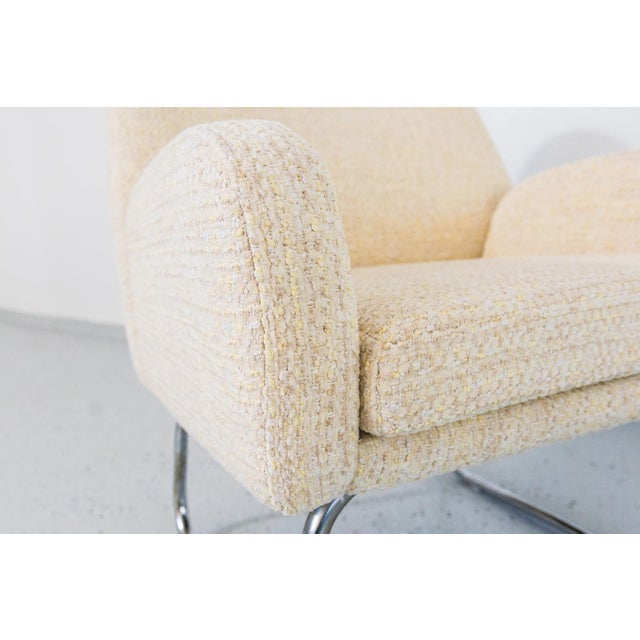 Yellow Vintage Sled Base Armchair, Germany, 1970s For Sale - Image 8 of 14