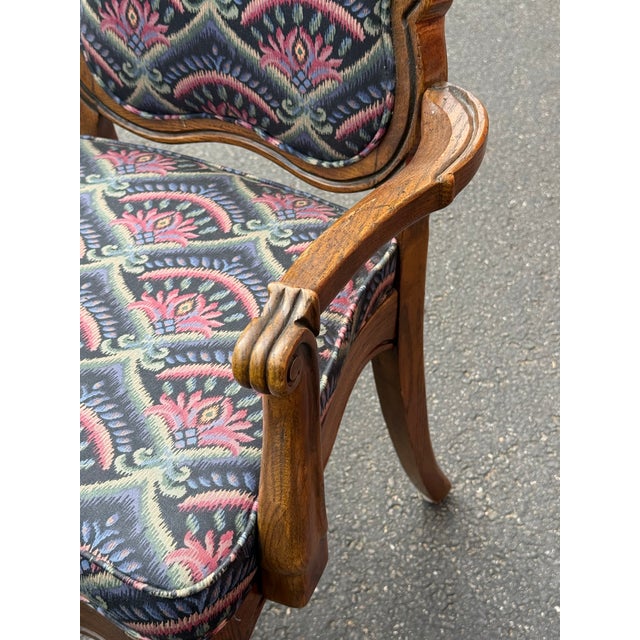 Mid 20th Century Solid Oak French Country Dining Chairs - Set of 6 For Sale - Image 9 of 11