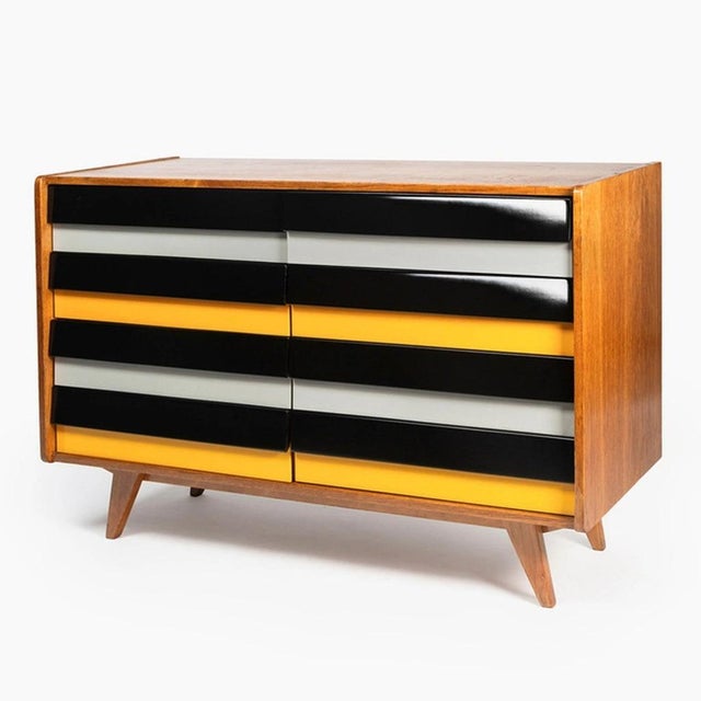 Mid-Century Modern Model U-453 Chest of Drawers by Jiří Jiroutek For Sale - Image 3 of 10