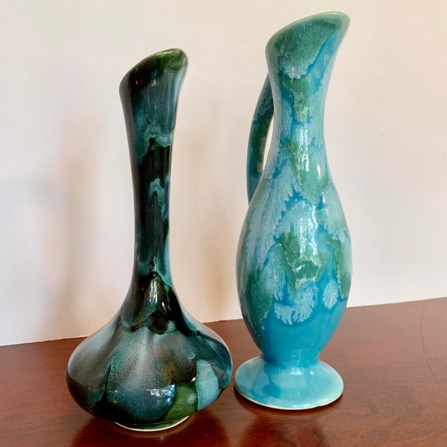 Mid-Century Dryden Hand-Thrown Pottery Bud Vases, Signed - Set of 2 ...