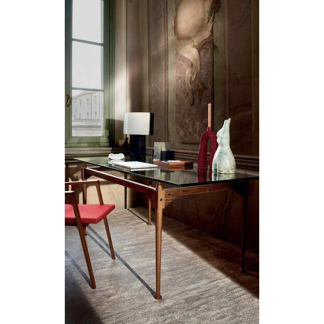 Mid-Century Modern TL3 Table in Glass & Wood by Franco Albini for Cassina For Sale - Image 13 of 16