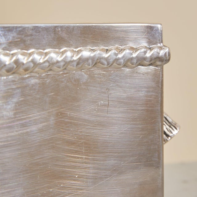 Vintage French Silver Wine Cooler with Tassel Motif For Sale - Image 10 of 10