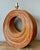 Vintage Boho Monumental Pencil Reed Circle Lamp For Sale - Image 9 of 12